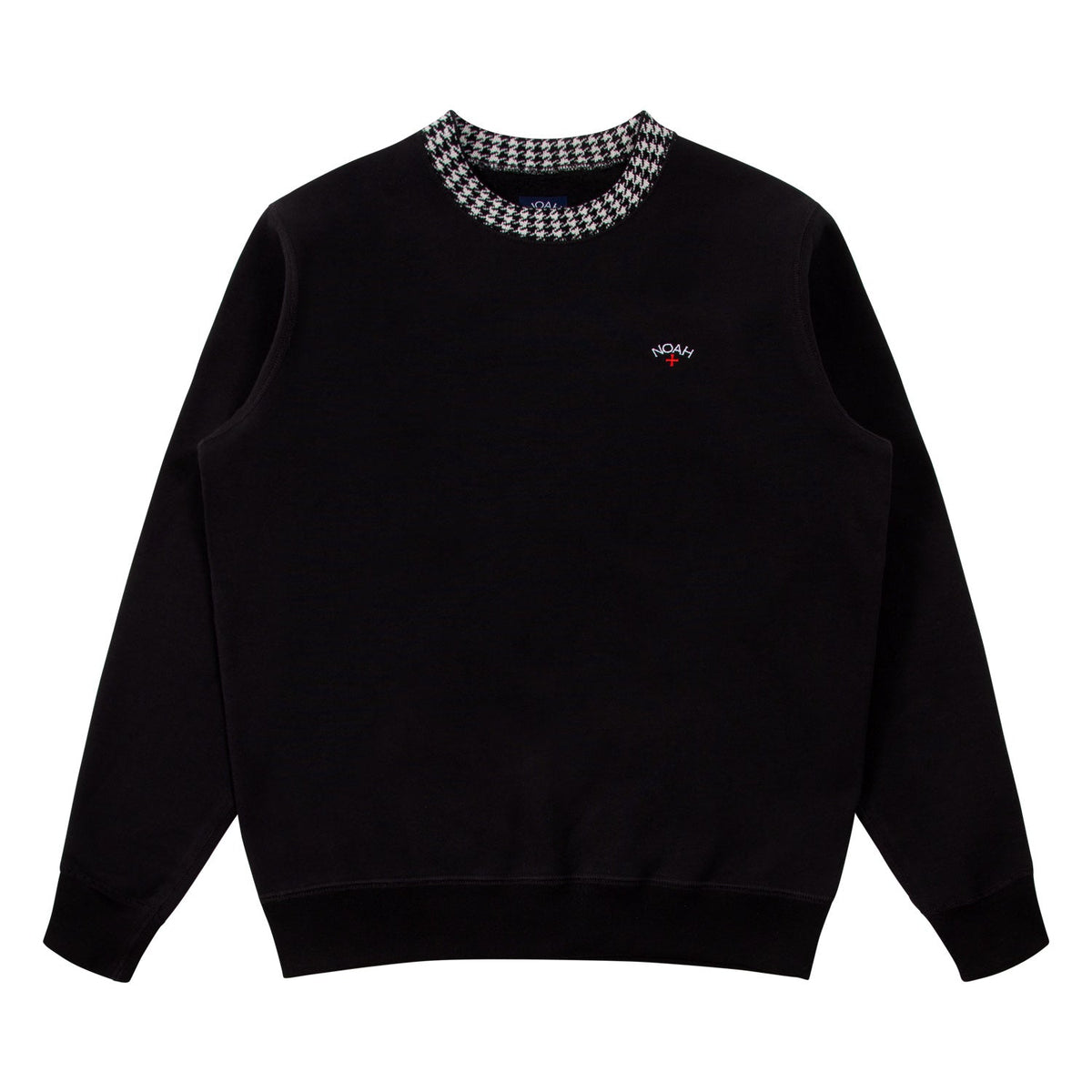 Houndstooth Collar Crewneck