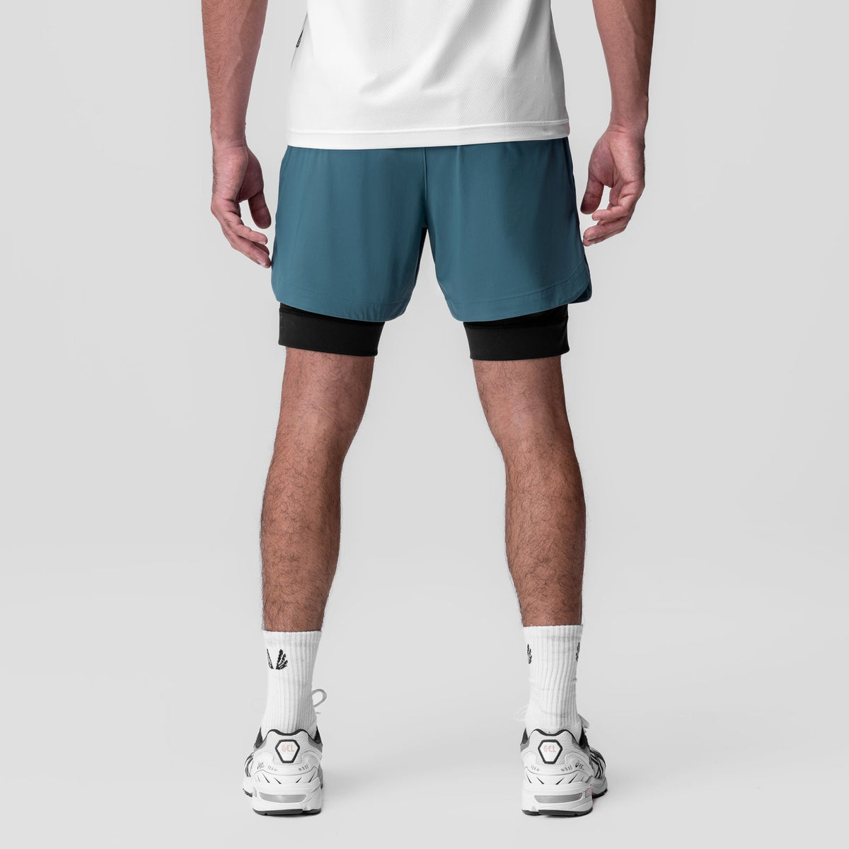 0865. Tetra-Lite® 5" Liner Short - Storm "Wings"/Black