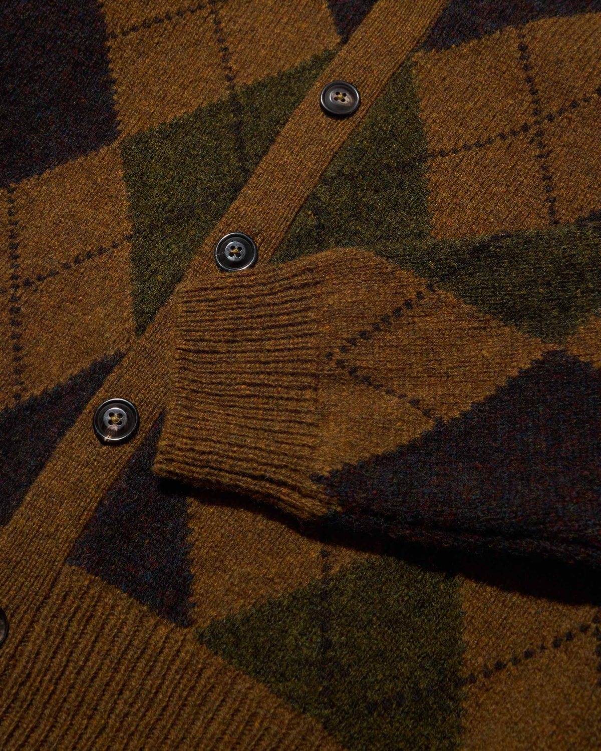 Argyle Shetland Cardigan