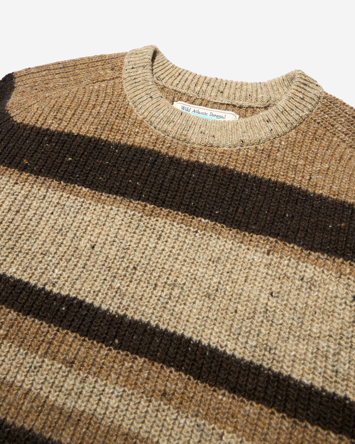 Striped Donegal Shaker Sweater
