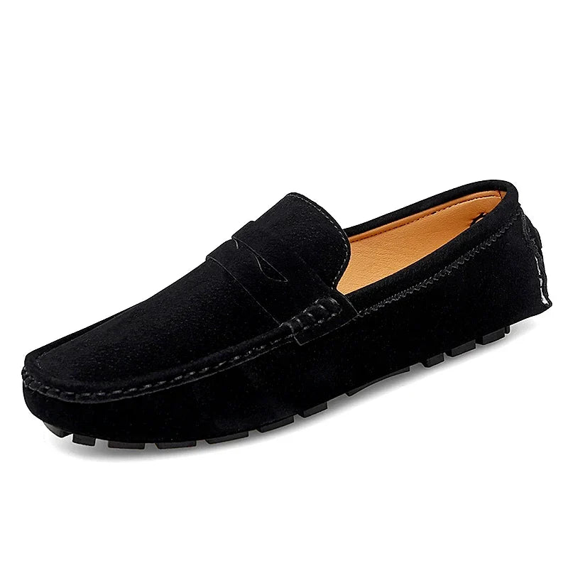 Men's Suede Slip-On Flat Loafers