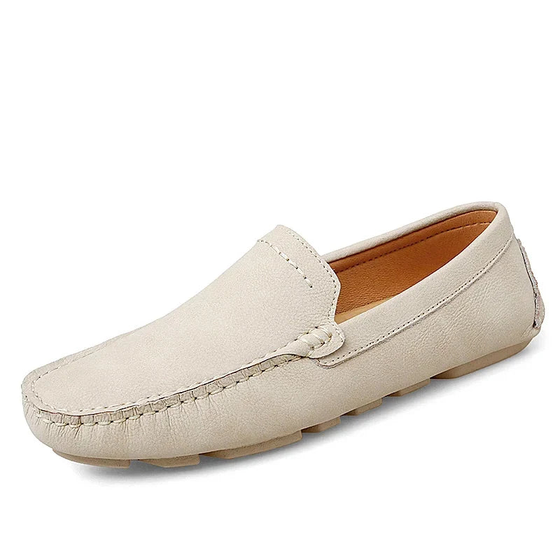 Men's Genuine Leather Slip-On Loafers