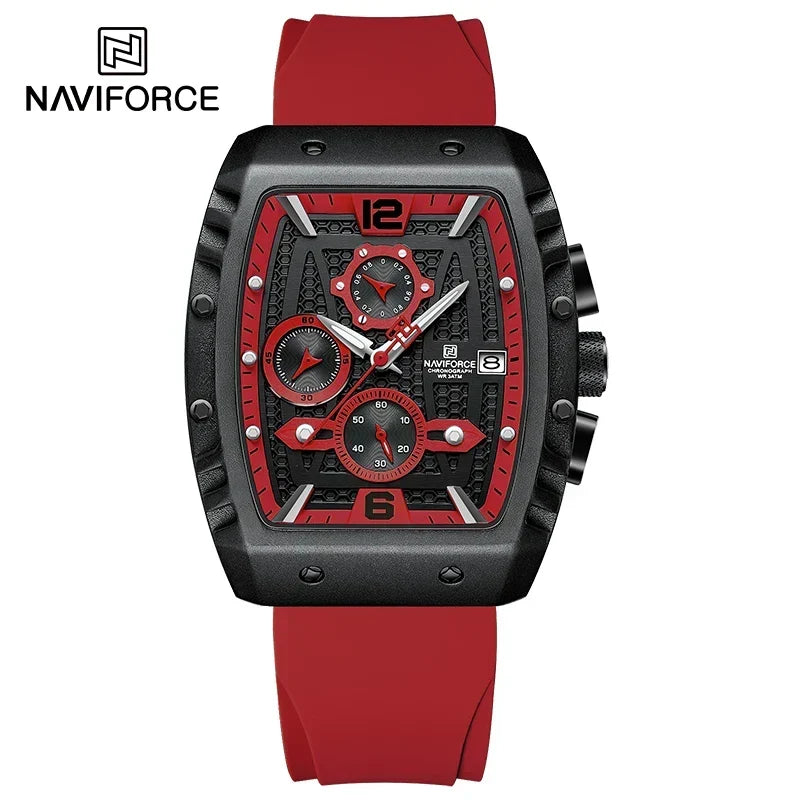 NAVIFORCE® Creative Barrel-Shaped Dial Men Watches