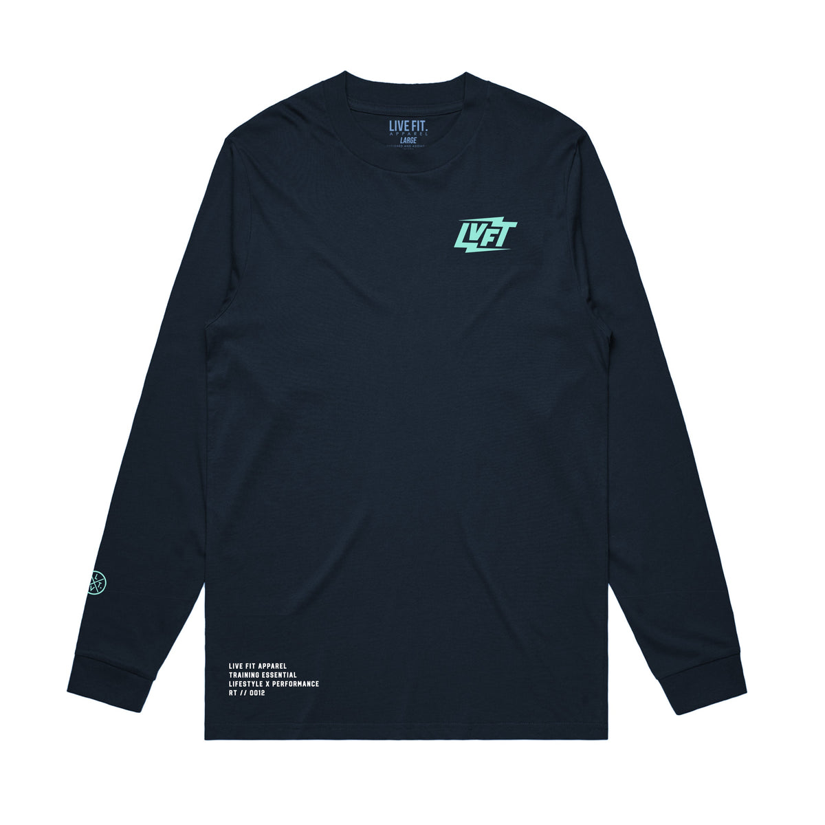 Shockwave Long Sleeve Tee - Navy