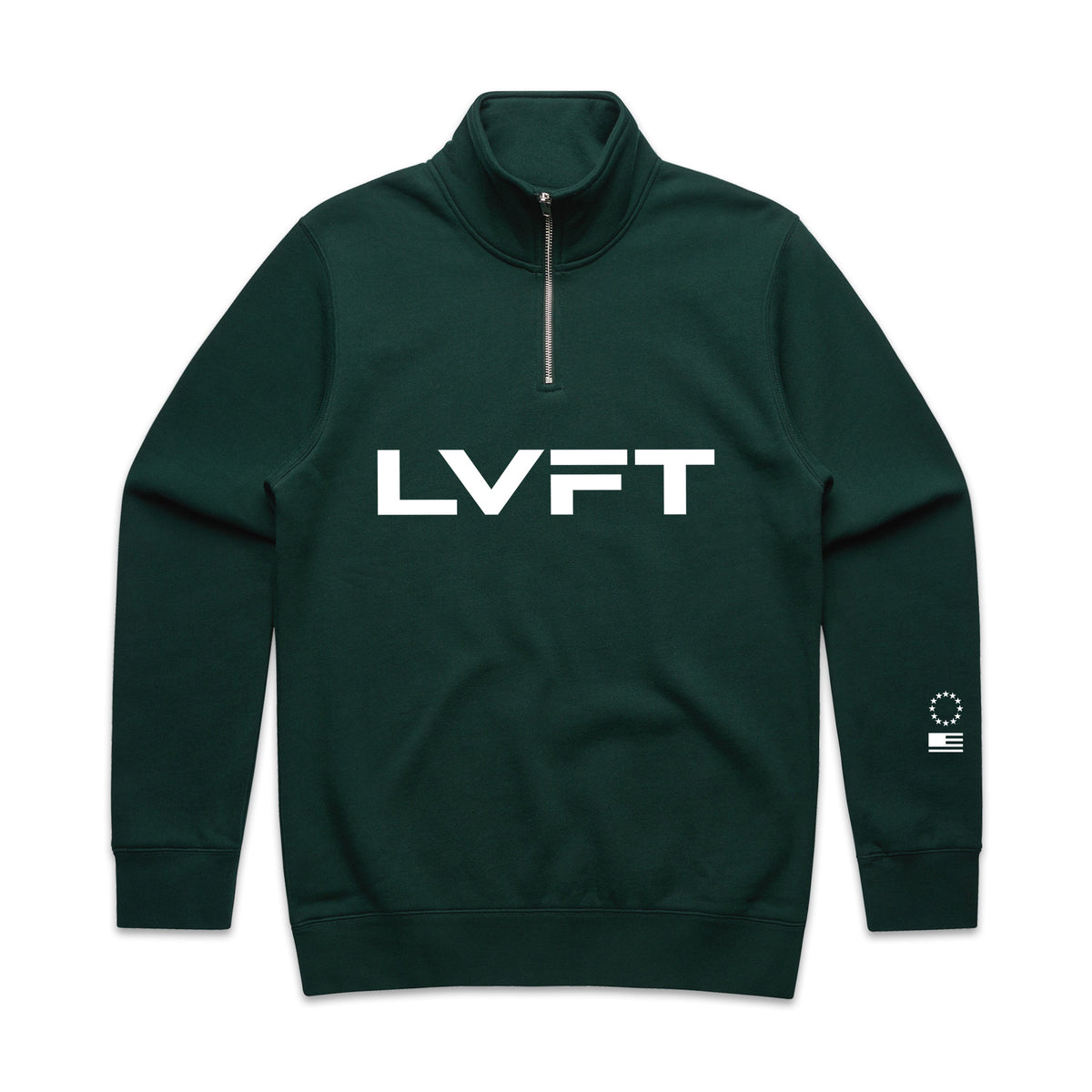 Slate Half-Zip Fleece - Pine Green