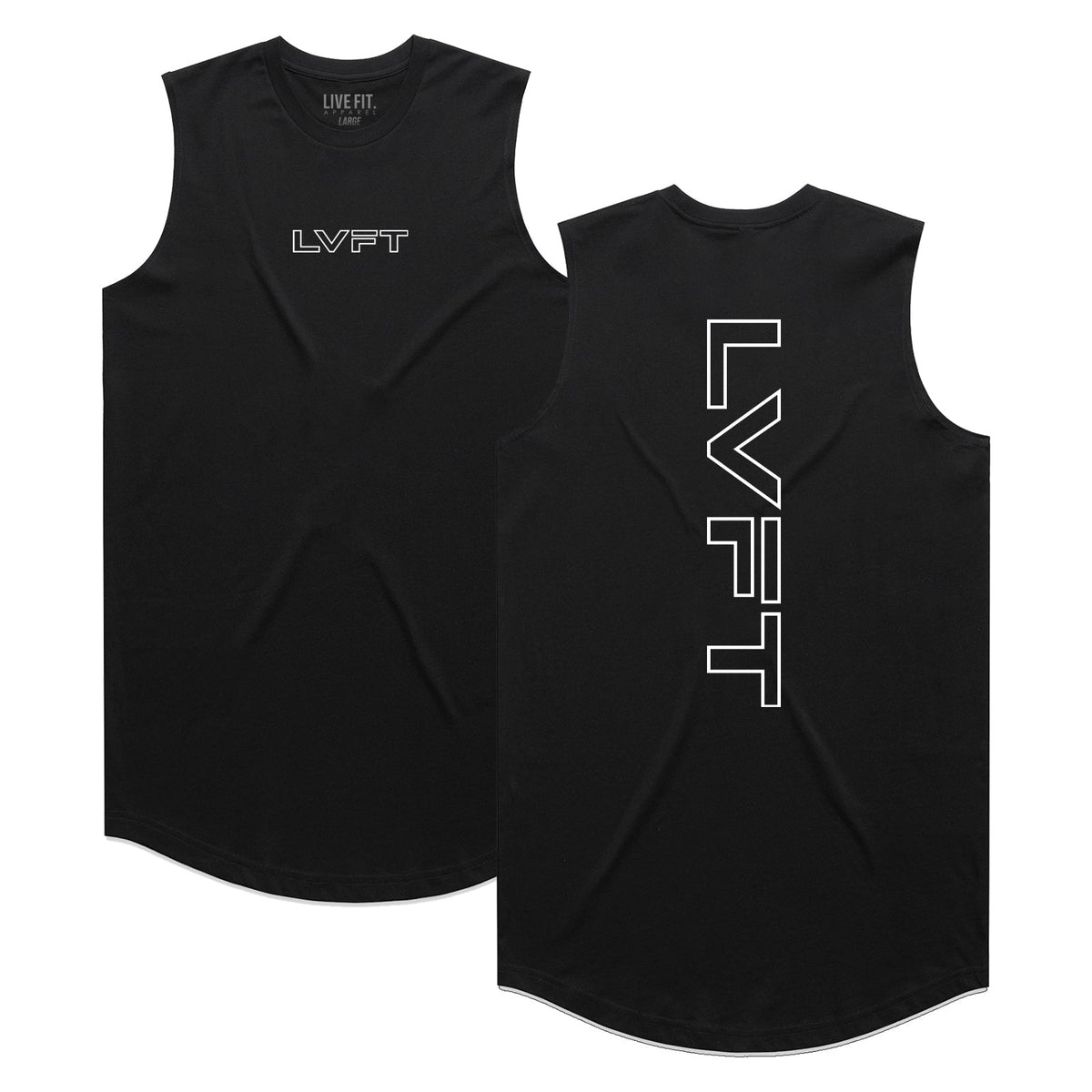 Slate Scallop Tank - Black