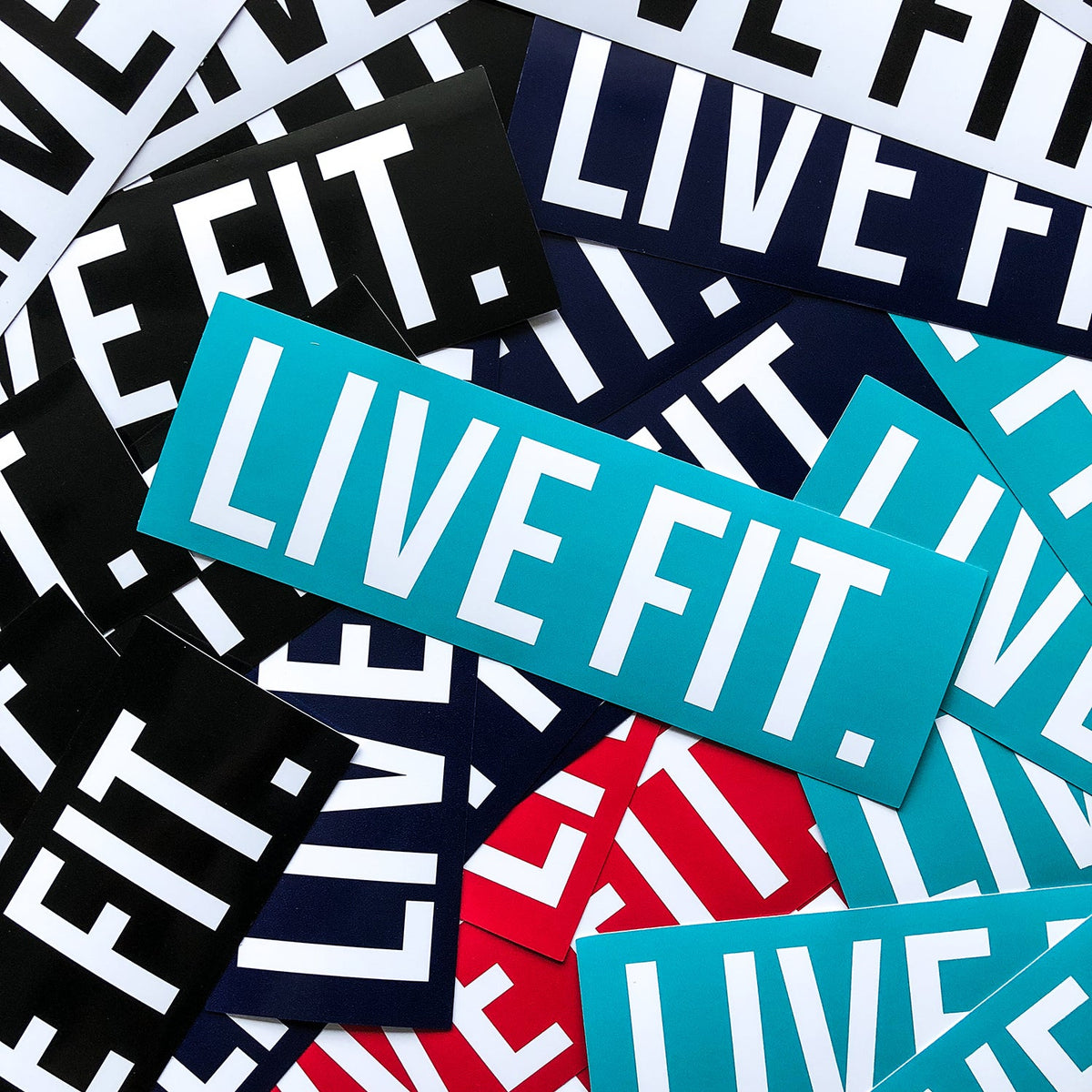 Live Fit. 8"  Sticker Pack