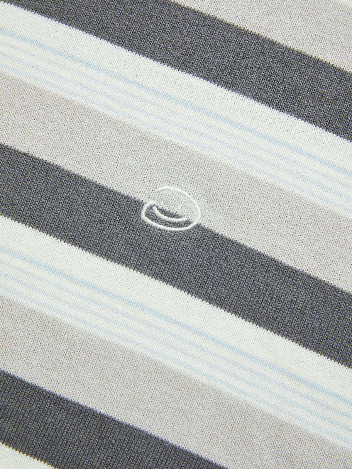 STRIPED LONG SLEEVE - LIGHT GREY