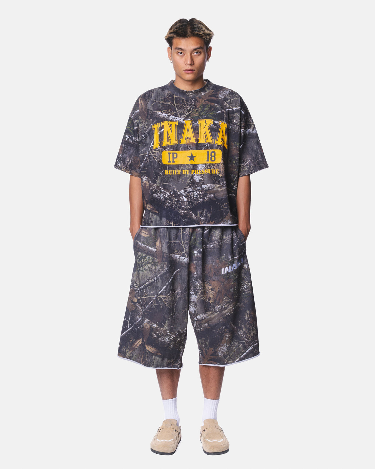 BAGGY SWEAT SHORTS - CAMO