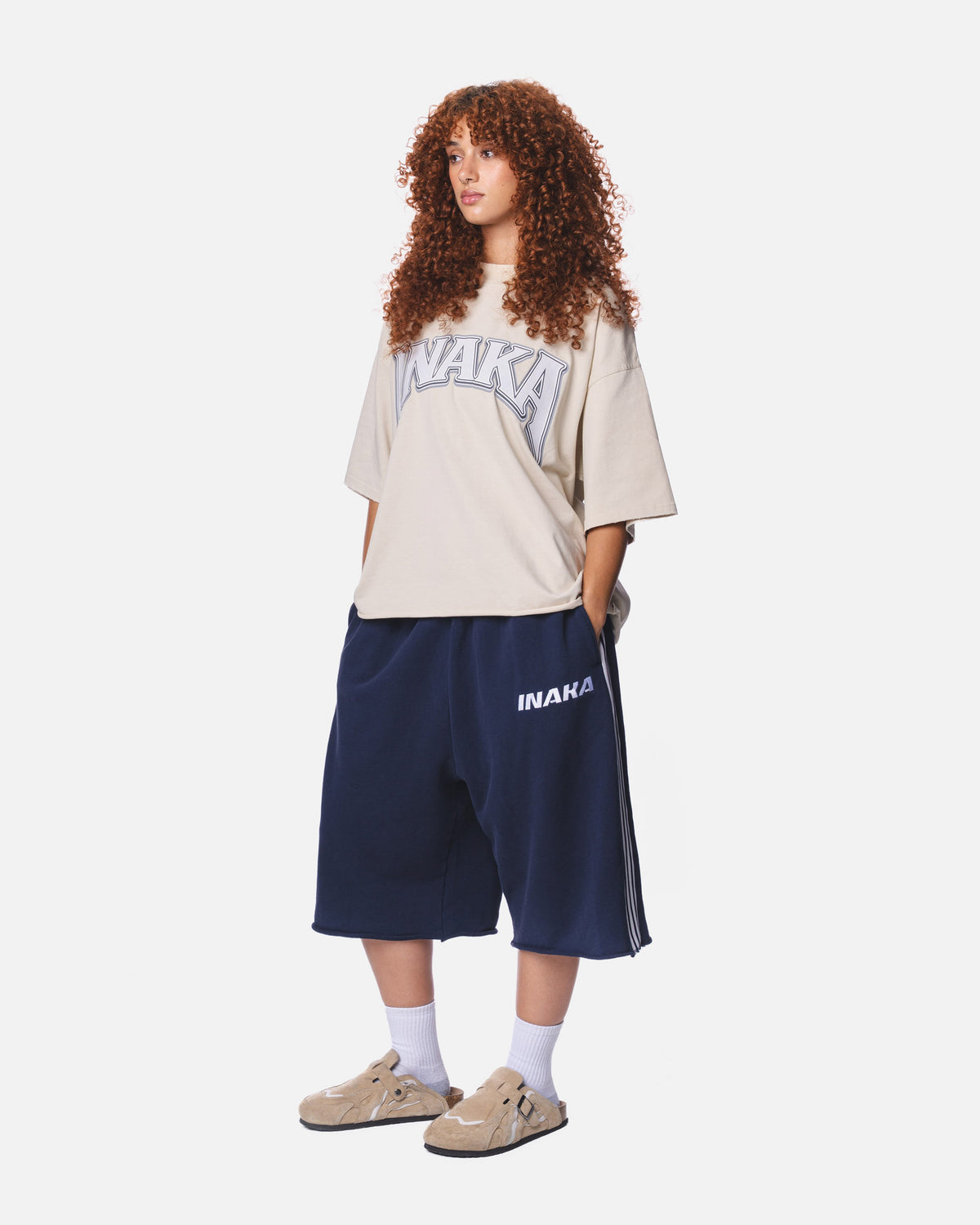 BAGGY SWEAT SHORTS - NAVY