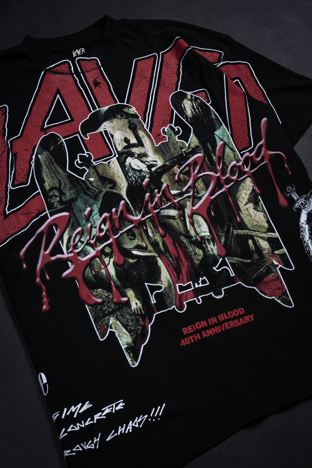 Civil x Slayer Blood Reign American Classic Oversized Tee in Black