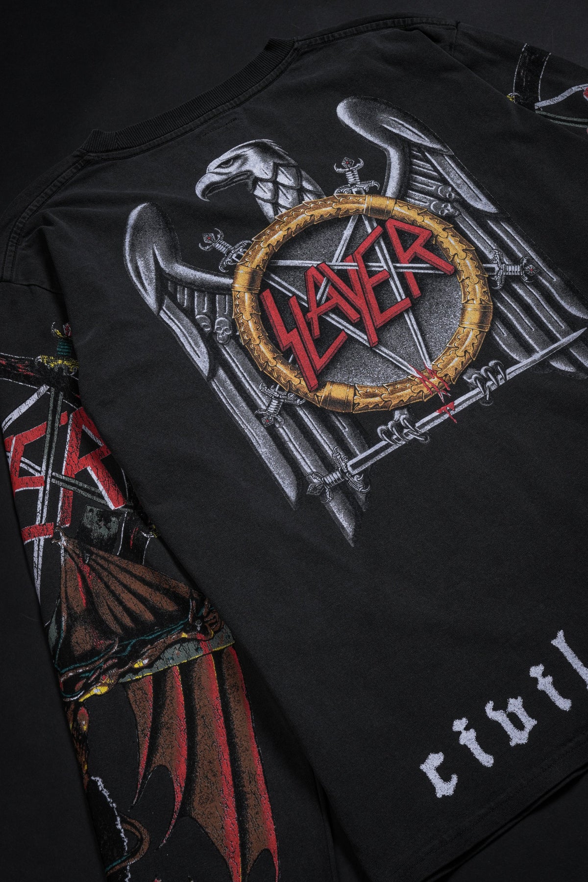The Abyss Midnight L/S Tee in Vintage Ashes