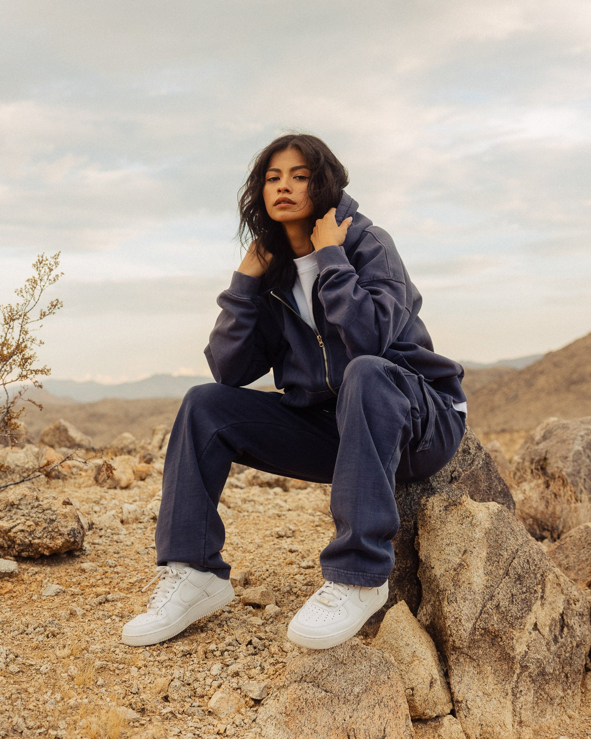 Baggy Cargo Sweatpants - Vintage Midnight