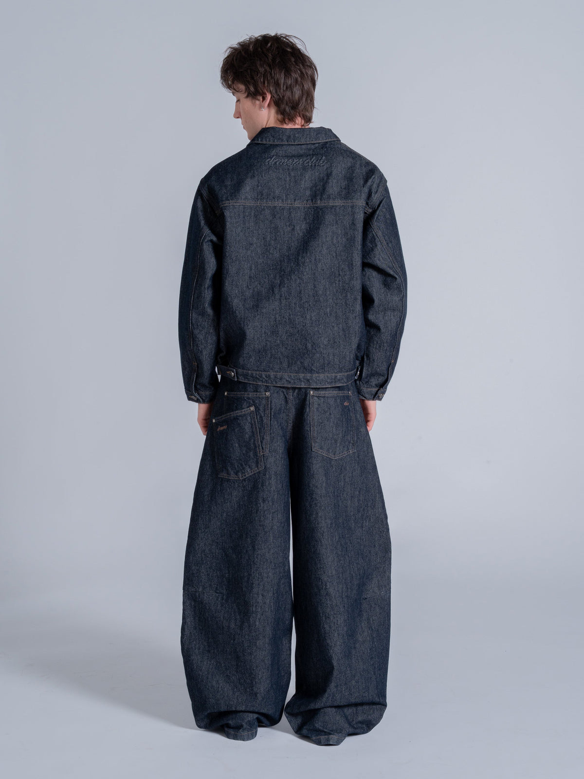 FALLING POCKETS DENIM JACKET - BLUE RAW DENIM