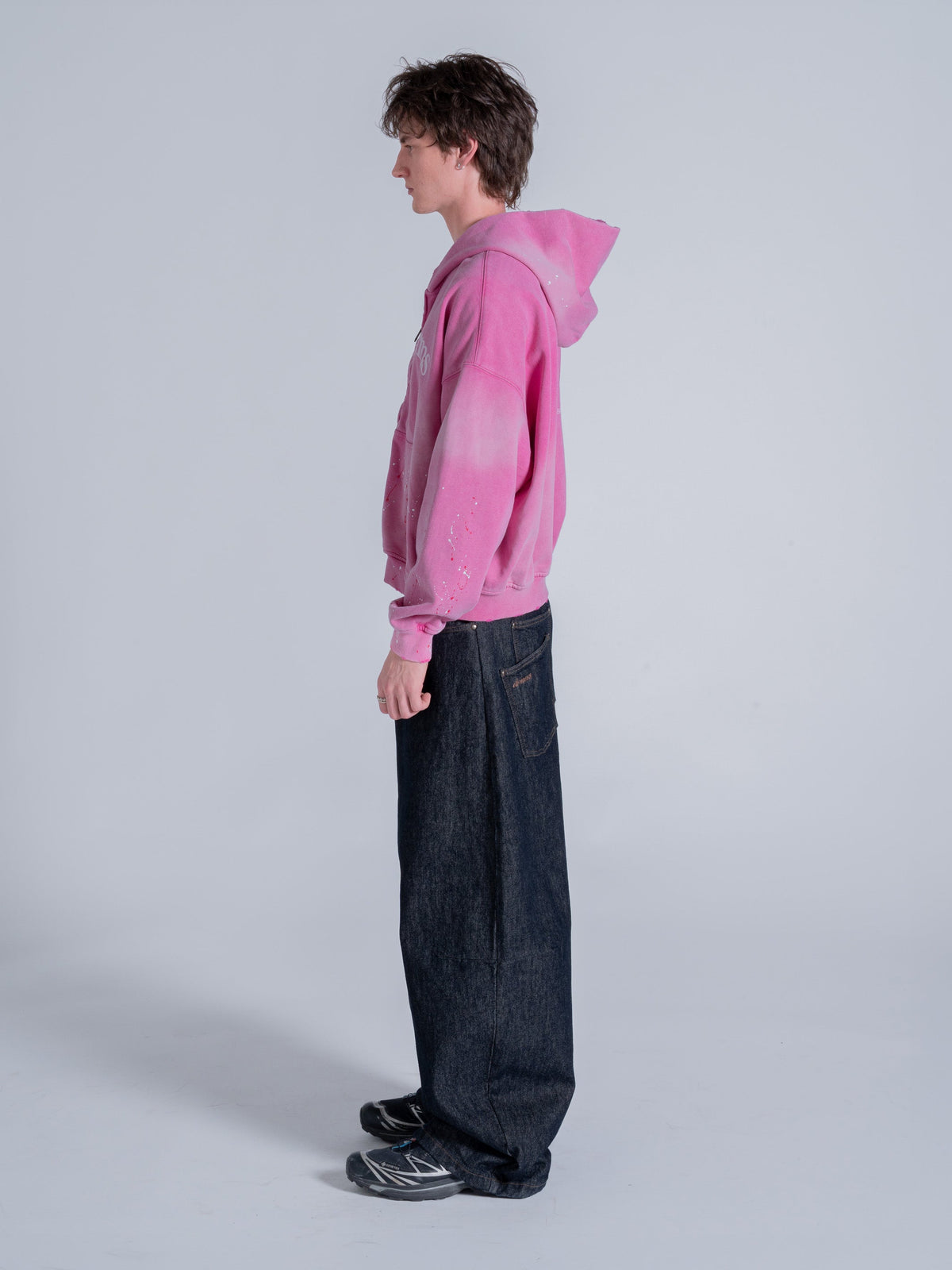 FOLLOW UR DRMS ZIP UP - VINTAGE PINK