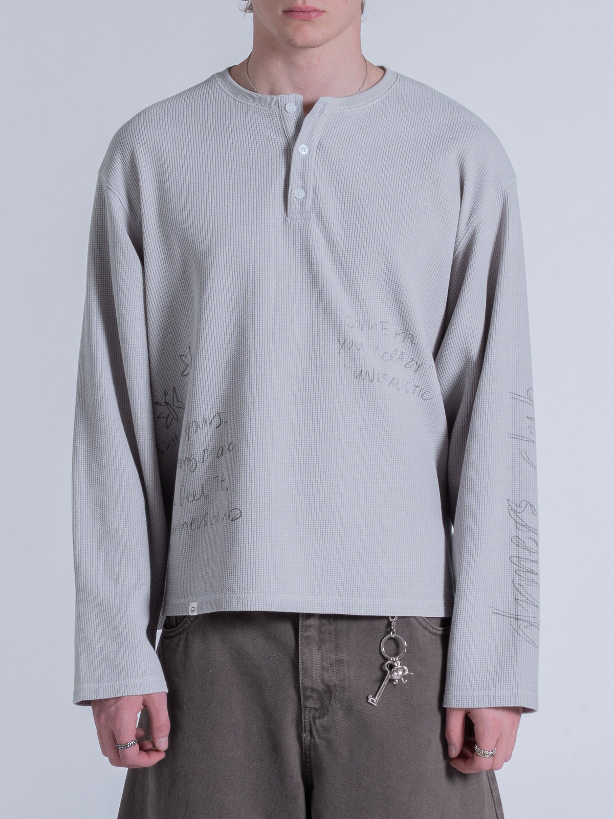 PURSUIT WAFFLE HENLEY - GREY