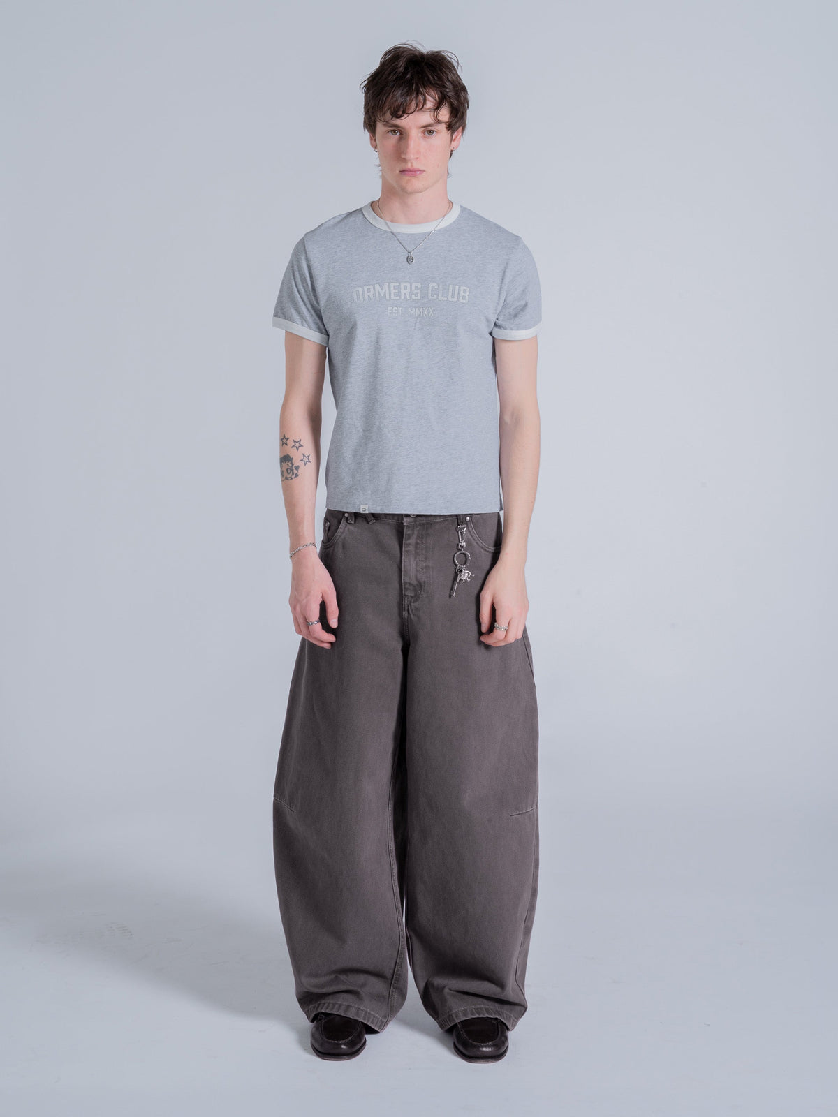 PRACTICE RINGER TEE - HEATHER GREY