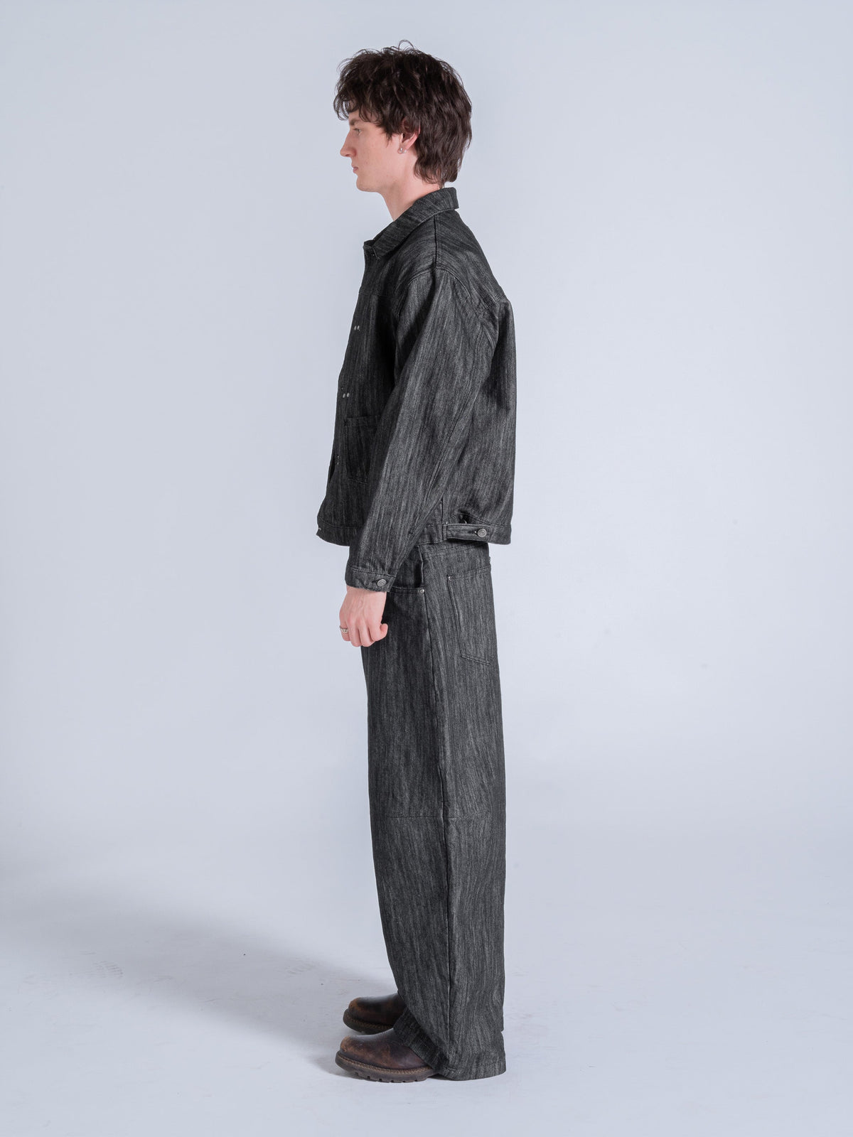 FALLING POCKETS DENIM JACKET - DRIFT RAW DENIM