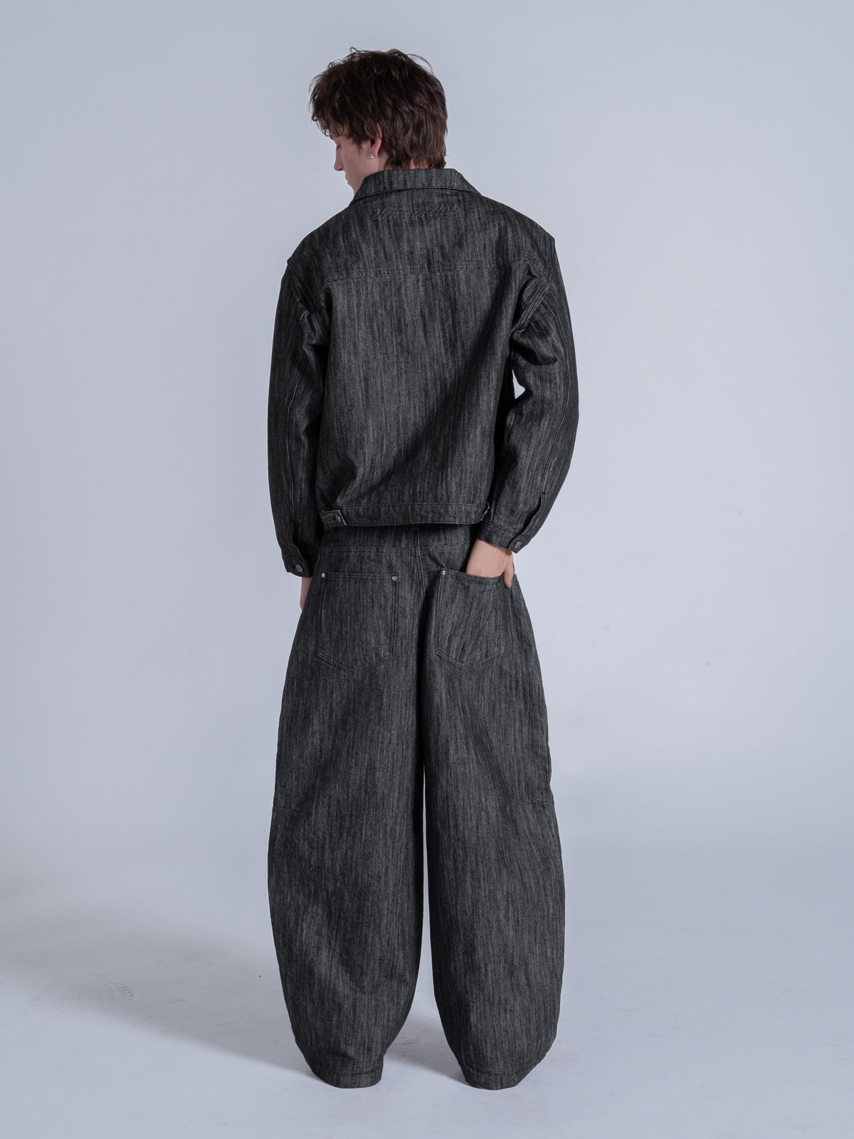 FALLING POCKETS DENIM JACKET - DRIFT RAW DENIM