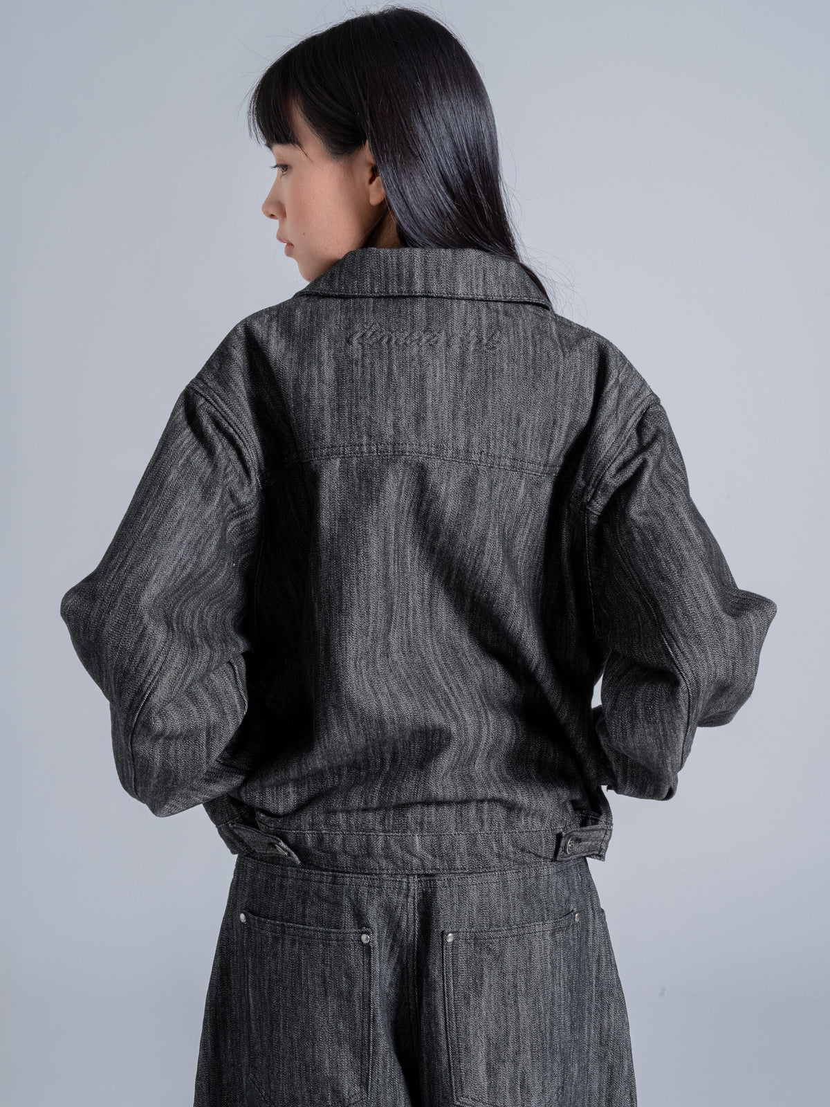 FALLING POCKETS DENIM JACKET - DRIFT RAW DENIM
