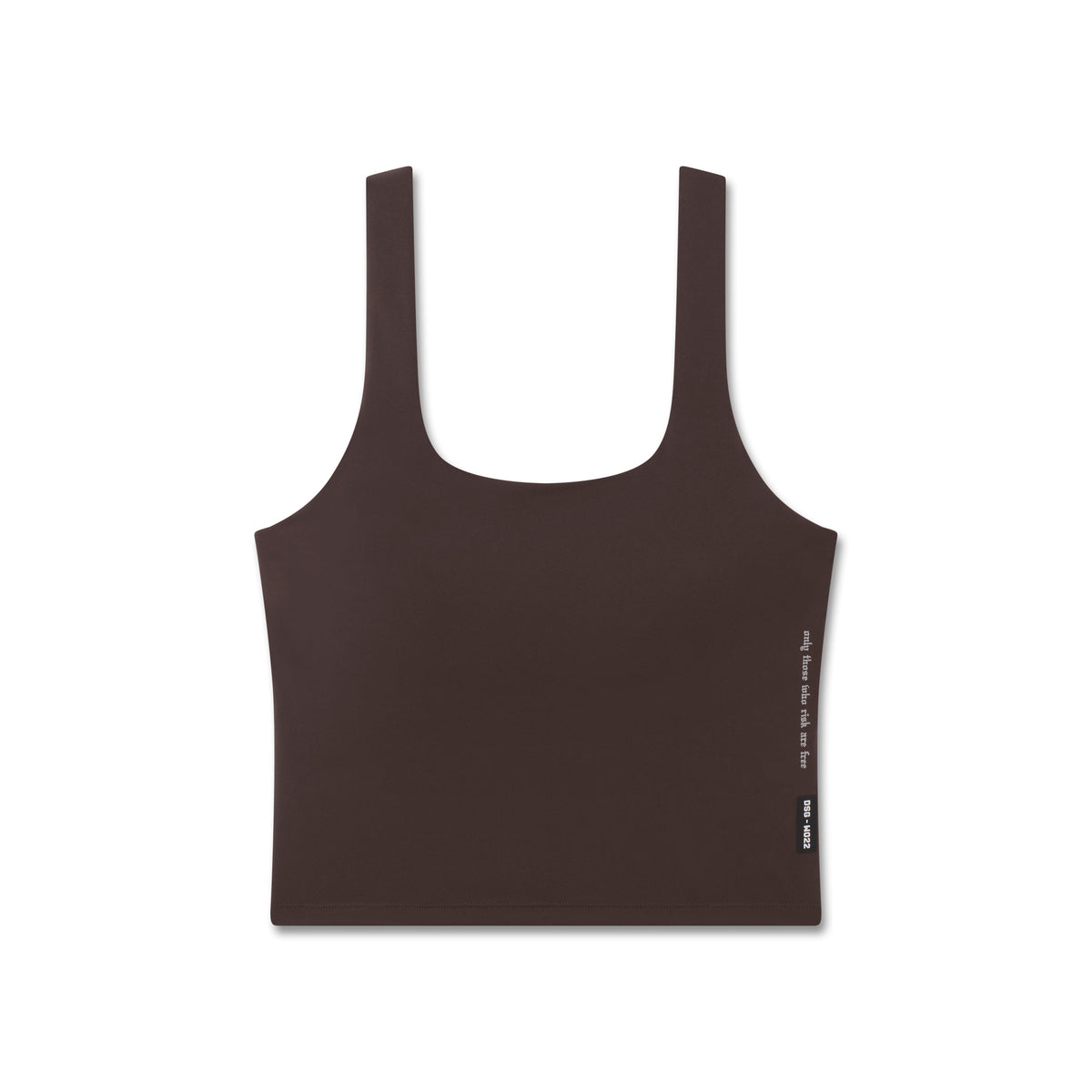 W022. LYCRA® 2-in-1 Tank Top - Dark Earth