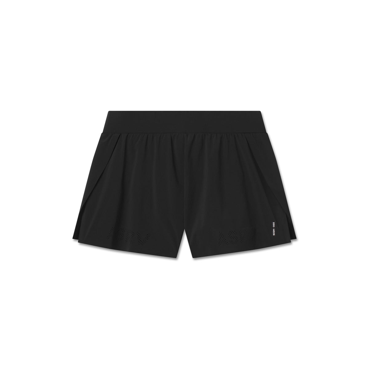 W026. Aerotex™ Side Split Run Short - Black