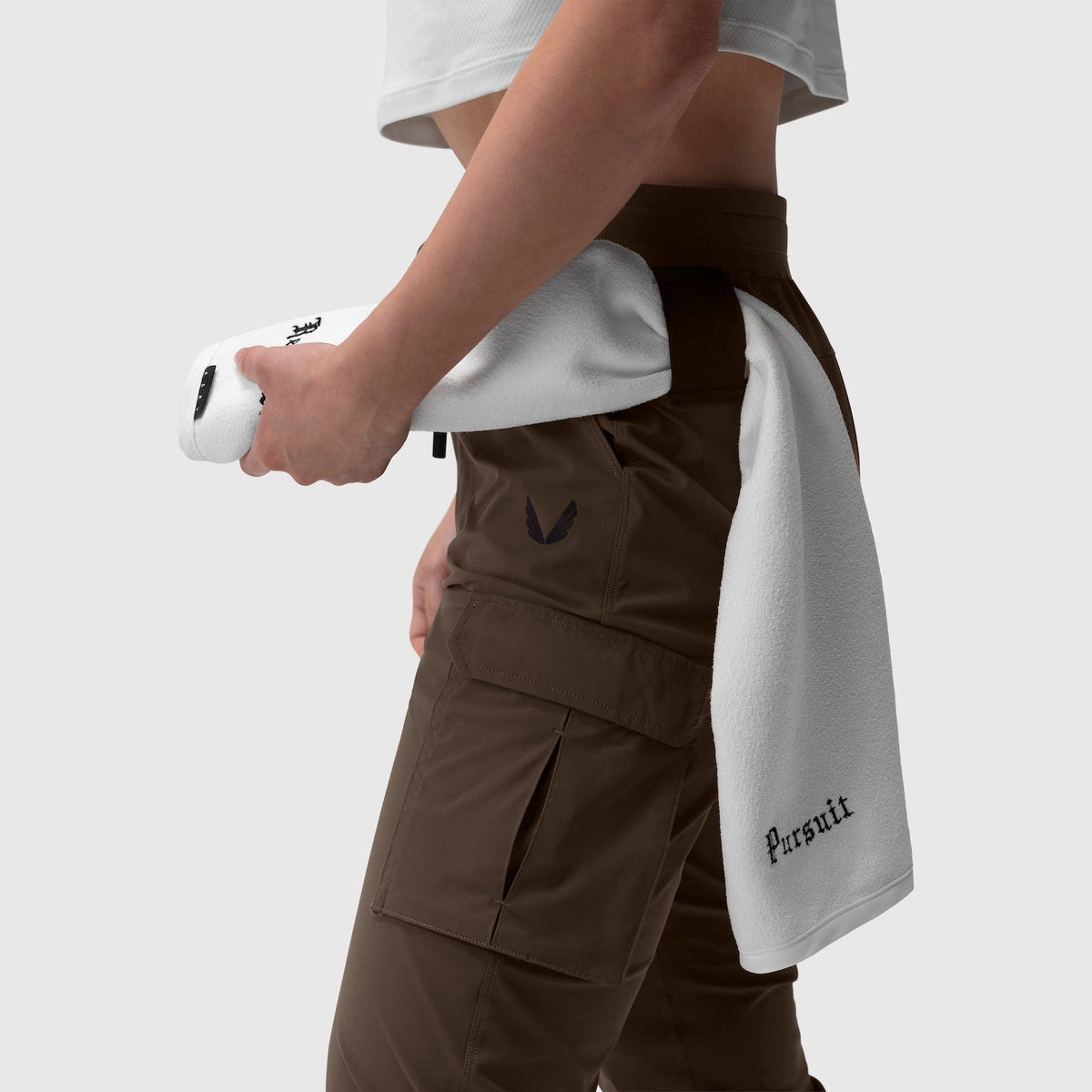 W032. Tetra-Lite® Cargo High Rib Jogger - Dark Earth