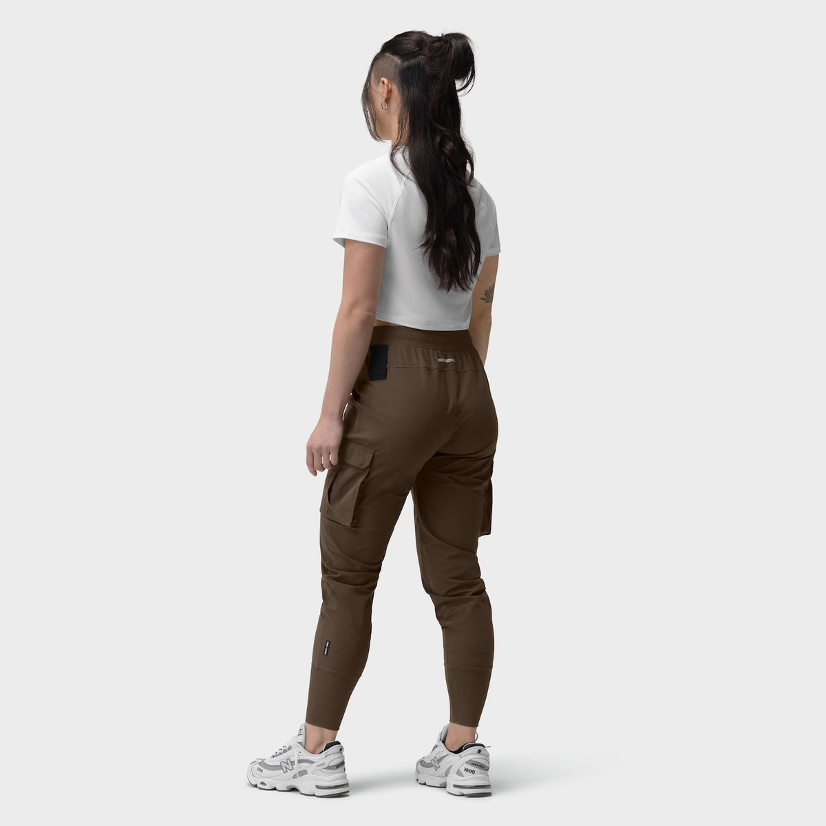 W032. Tetra-Lite® Cargo High Rib Jogger - Dark Earth