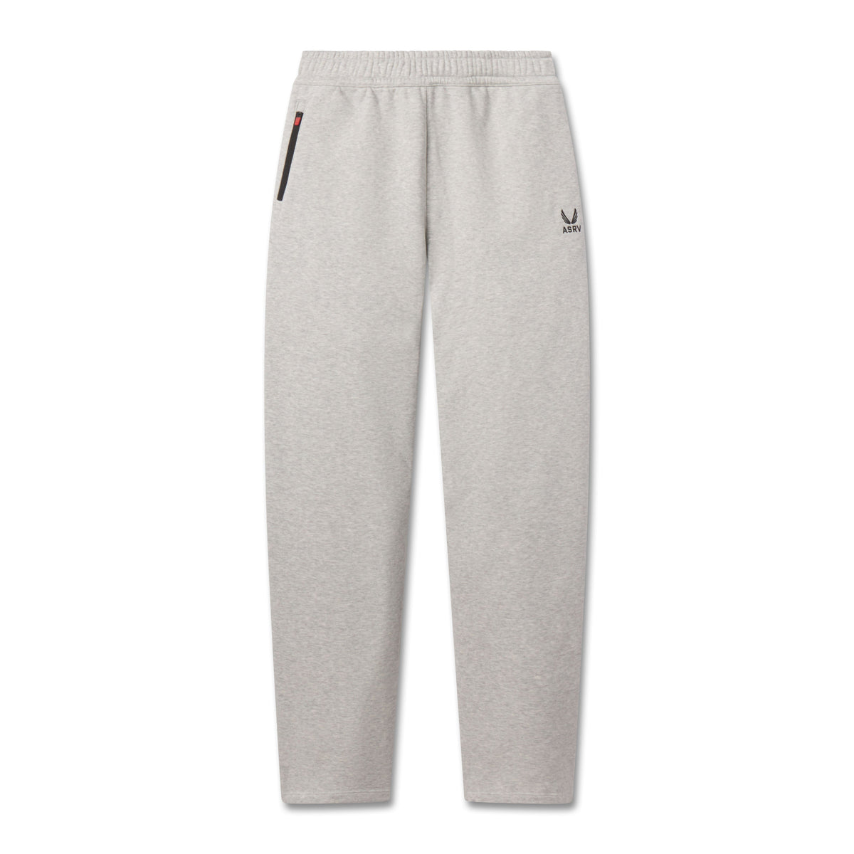 W034. Sorona® Terry Straight Leg Sweats - Heather Grey