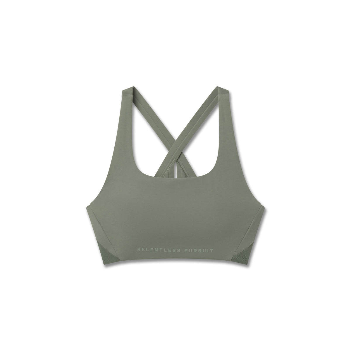 W039. LYCRA® Hybrid Sports Bra - Sage
