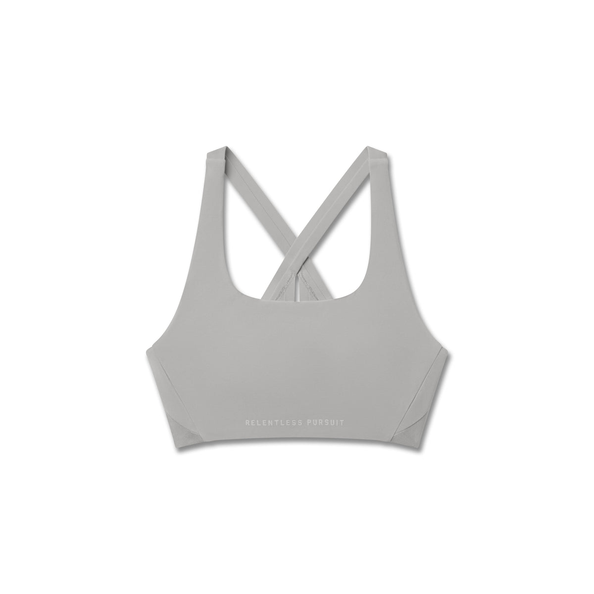 W039. LYCRA® Hybrid Sports Bra - Slate Grey