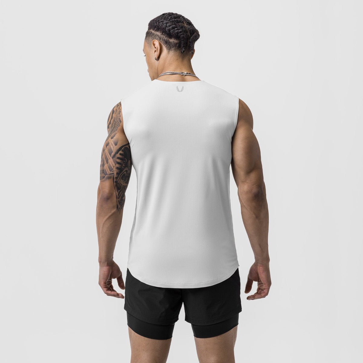 0757. AeroSilver® Cutoff Tank - White "ASRV"