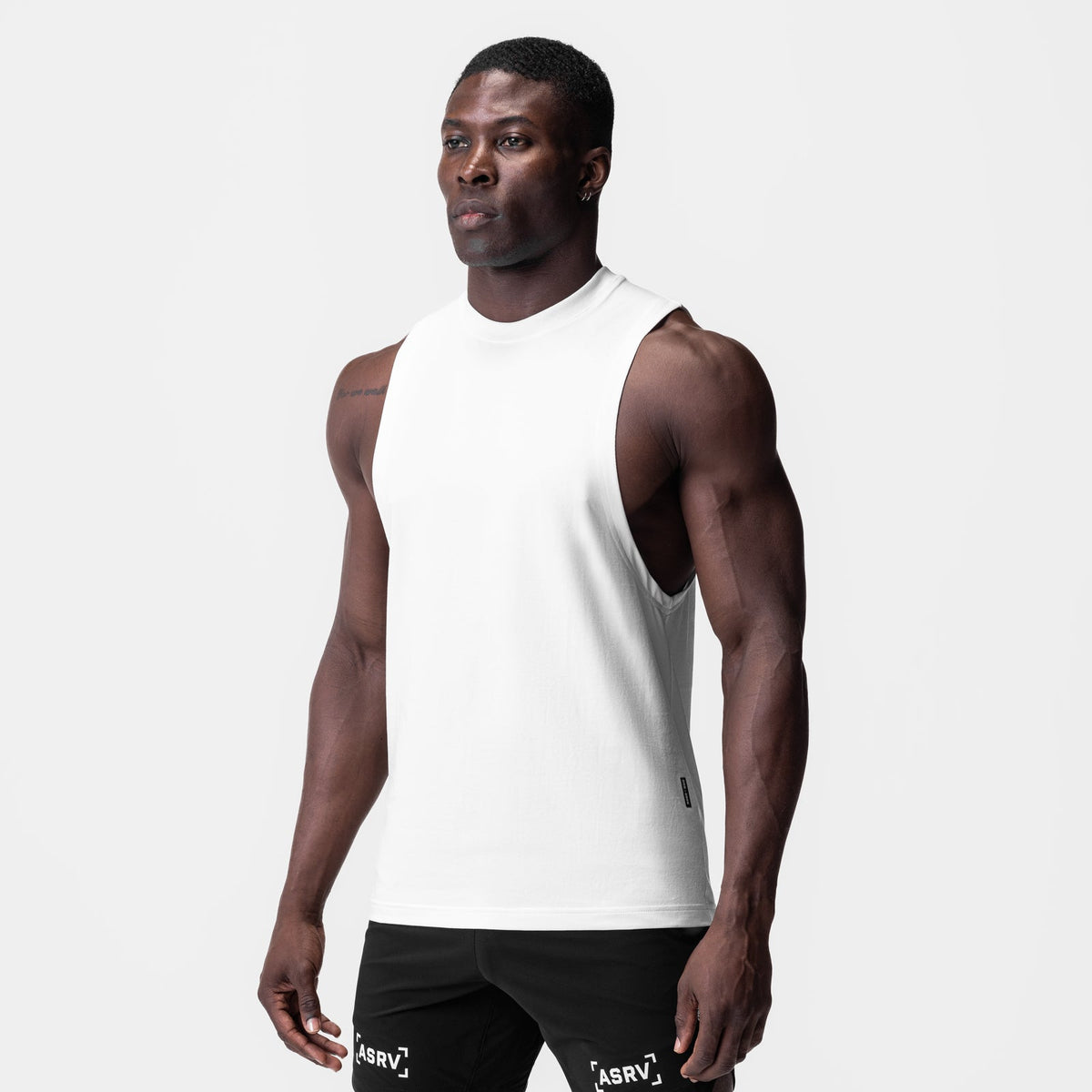 0926. Supima® Muscle Tank - White