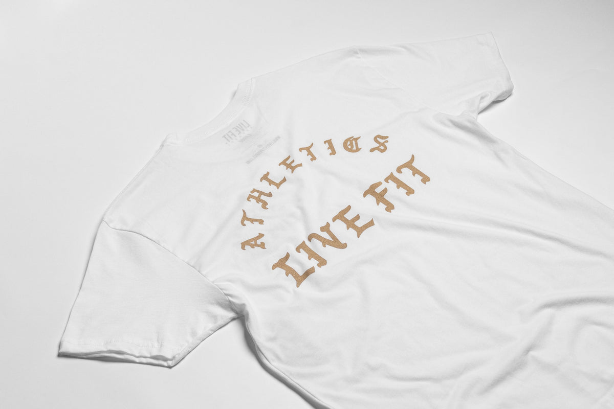 Iron Athletics Tee - White/Khaki