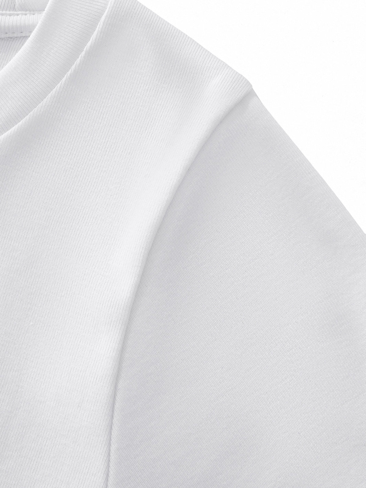 CROPPED-ISH BABY TEE - WHITE