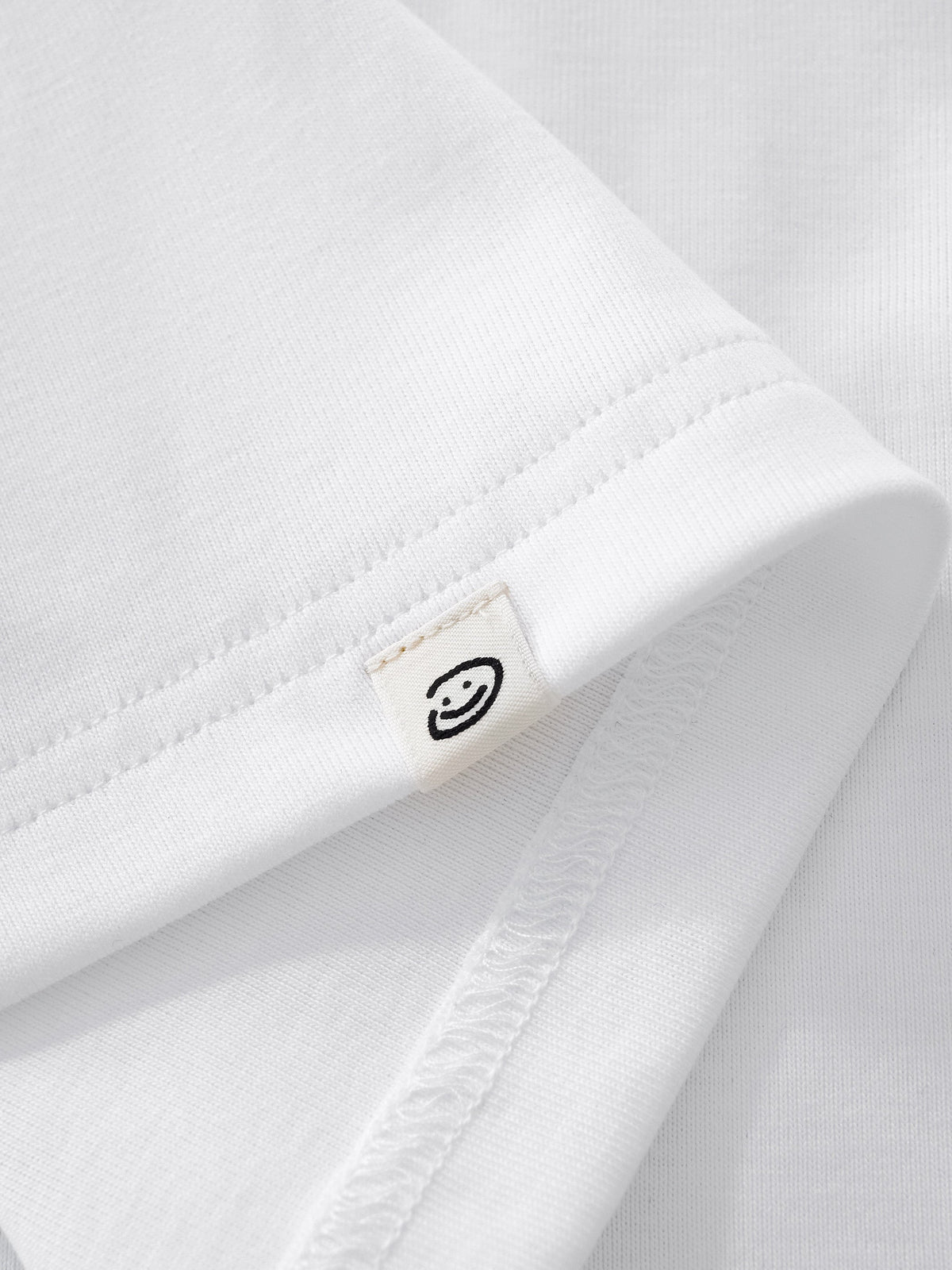 CROPPED-ISH BABY TEE - WHITE