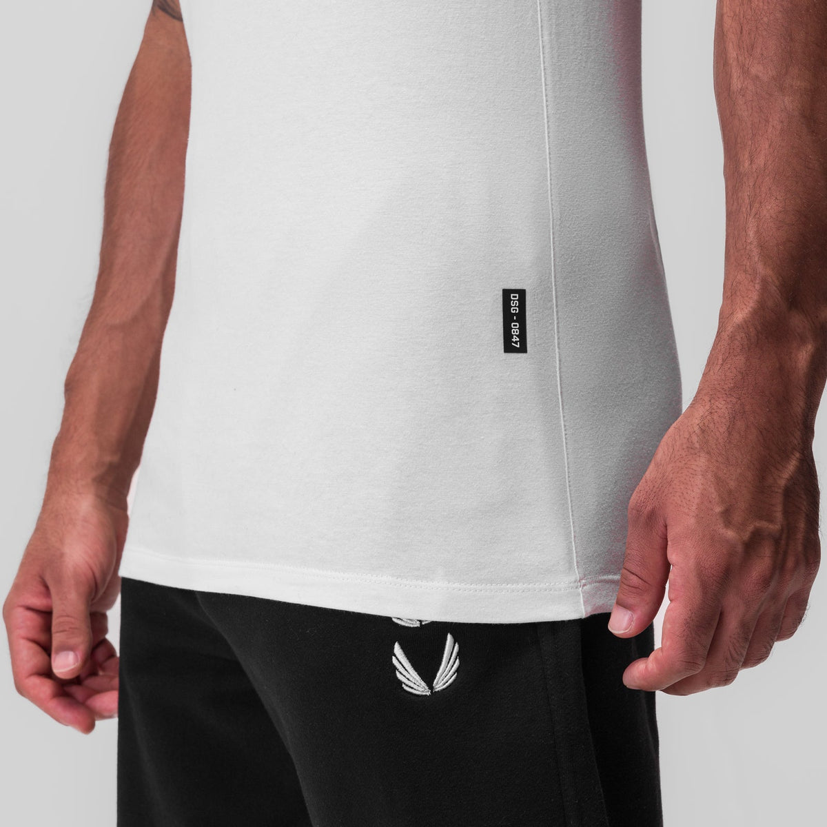 0847. CottonPlus™ Standard Slim Tank - White