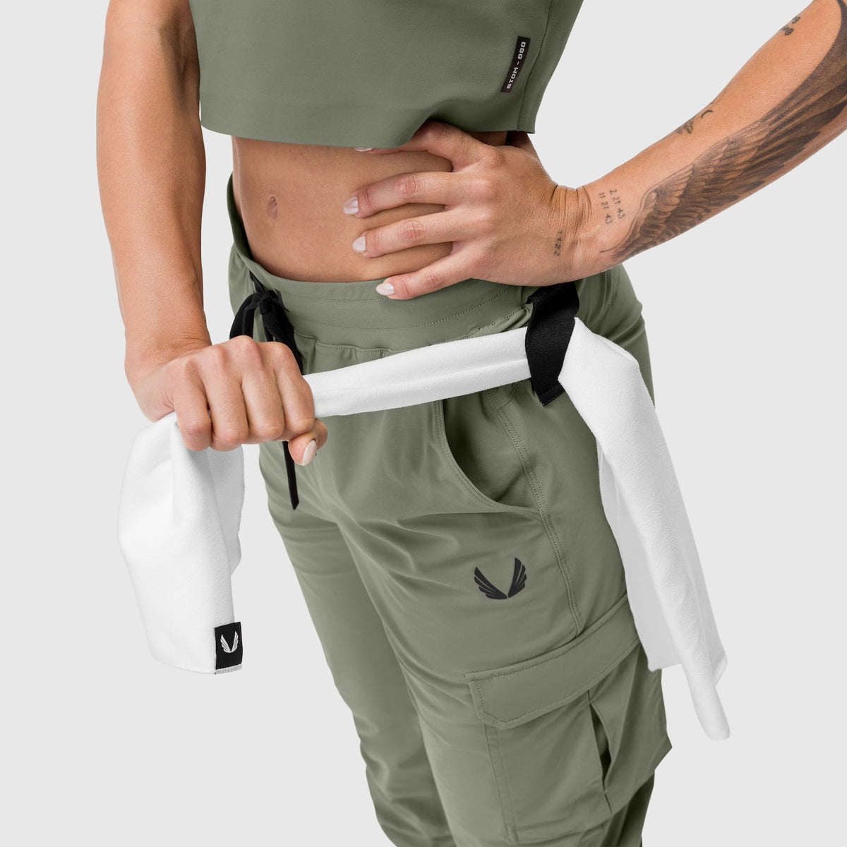 W032. Tetra-Lite® Cargo High Rib Jogger - Sage