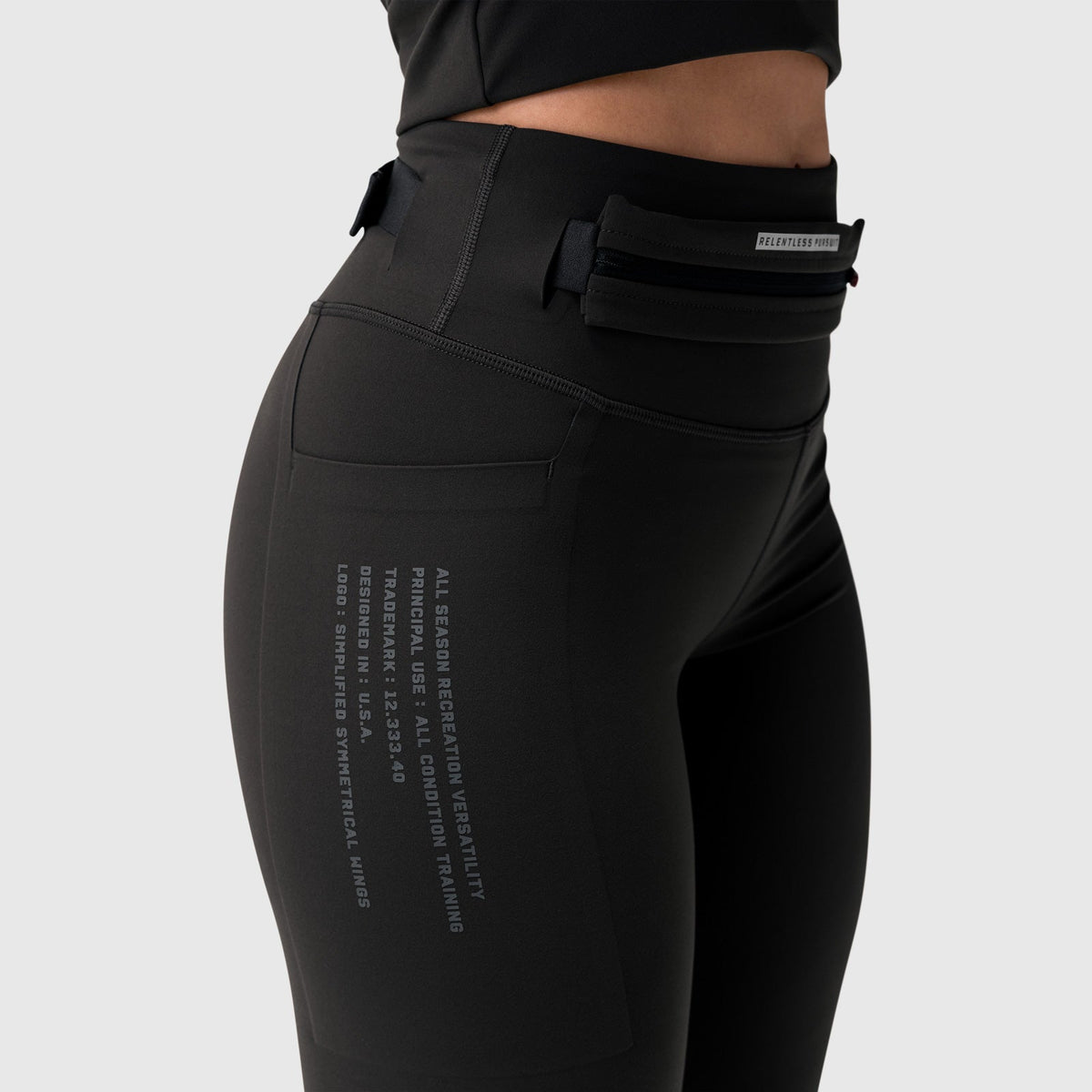 W030. LYCRA® 3-in-1 Legging - Black