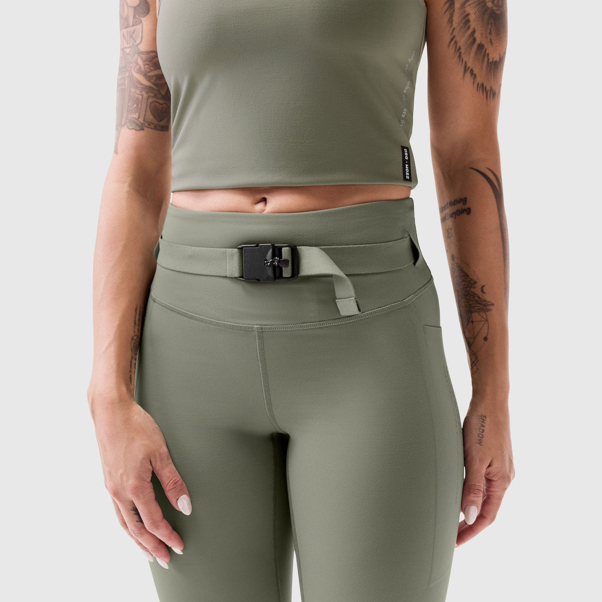 W030. LYCRA® 3-in-1 Legging - Sage
