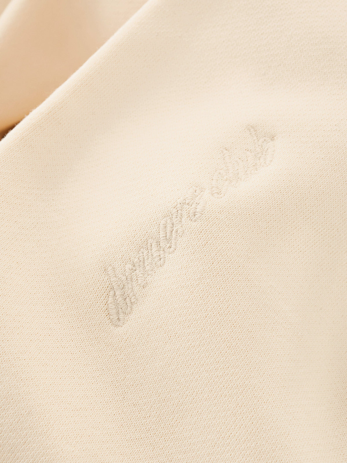 SIGNATURE BASIC ZIP UP - CREAM