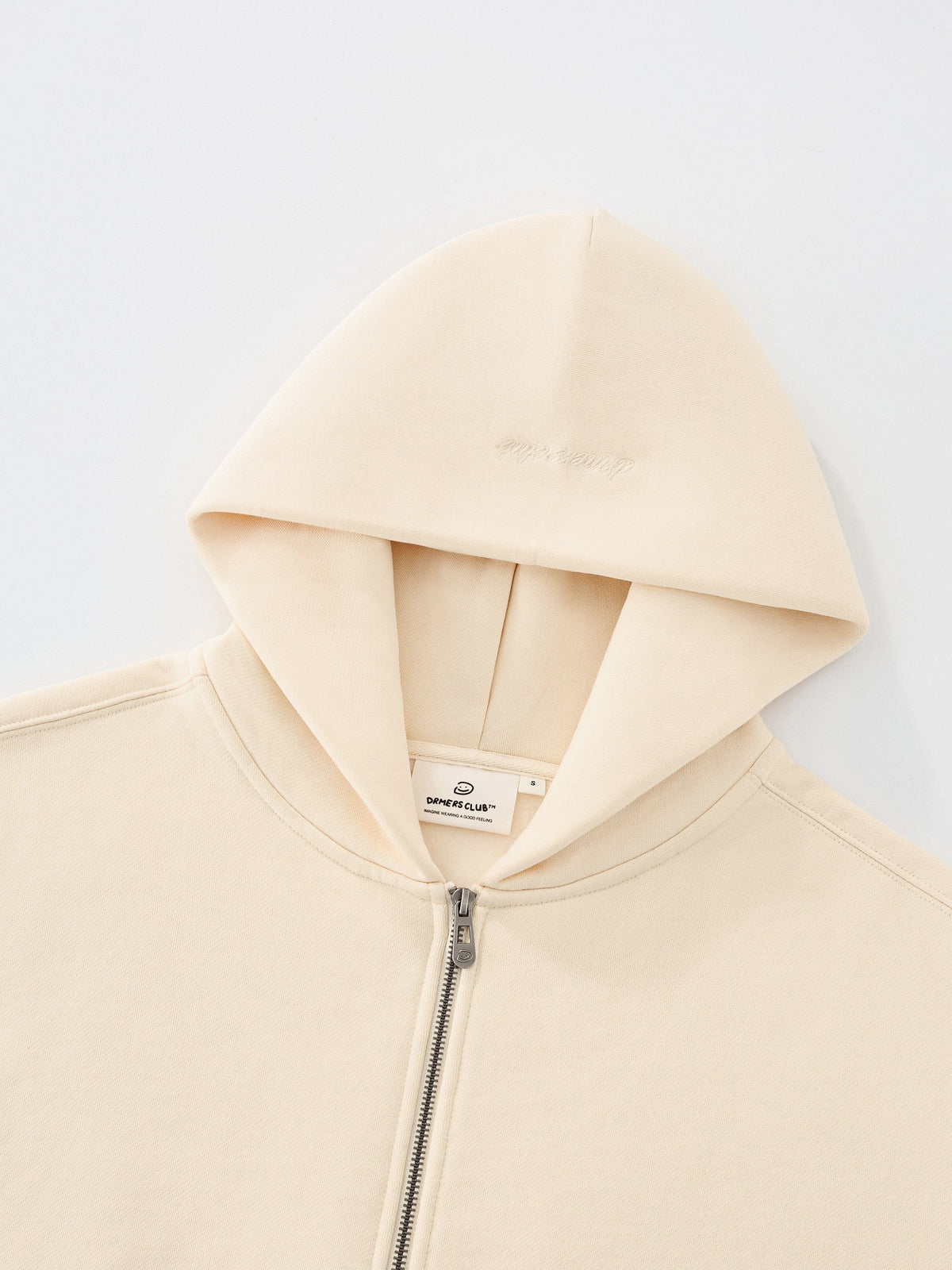SIGNATURE BASIC ZIP UP - CREAM