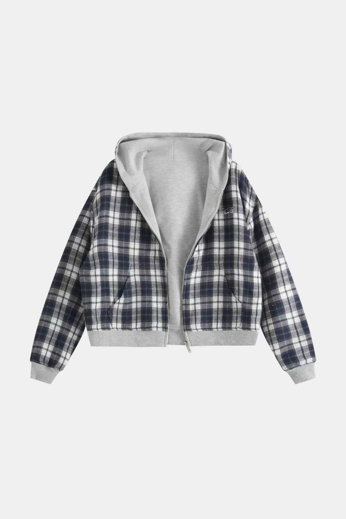 Reversible Zip Up Jacket - Navy