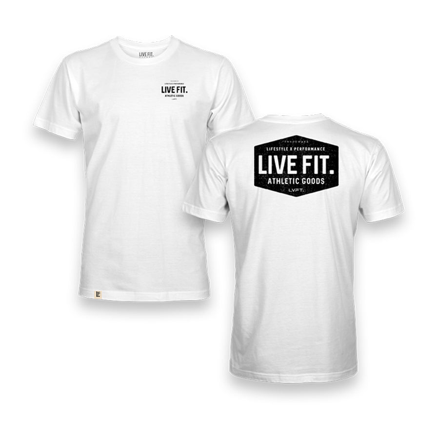 Work Badge Tee - White