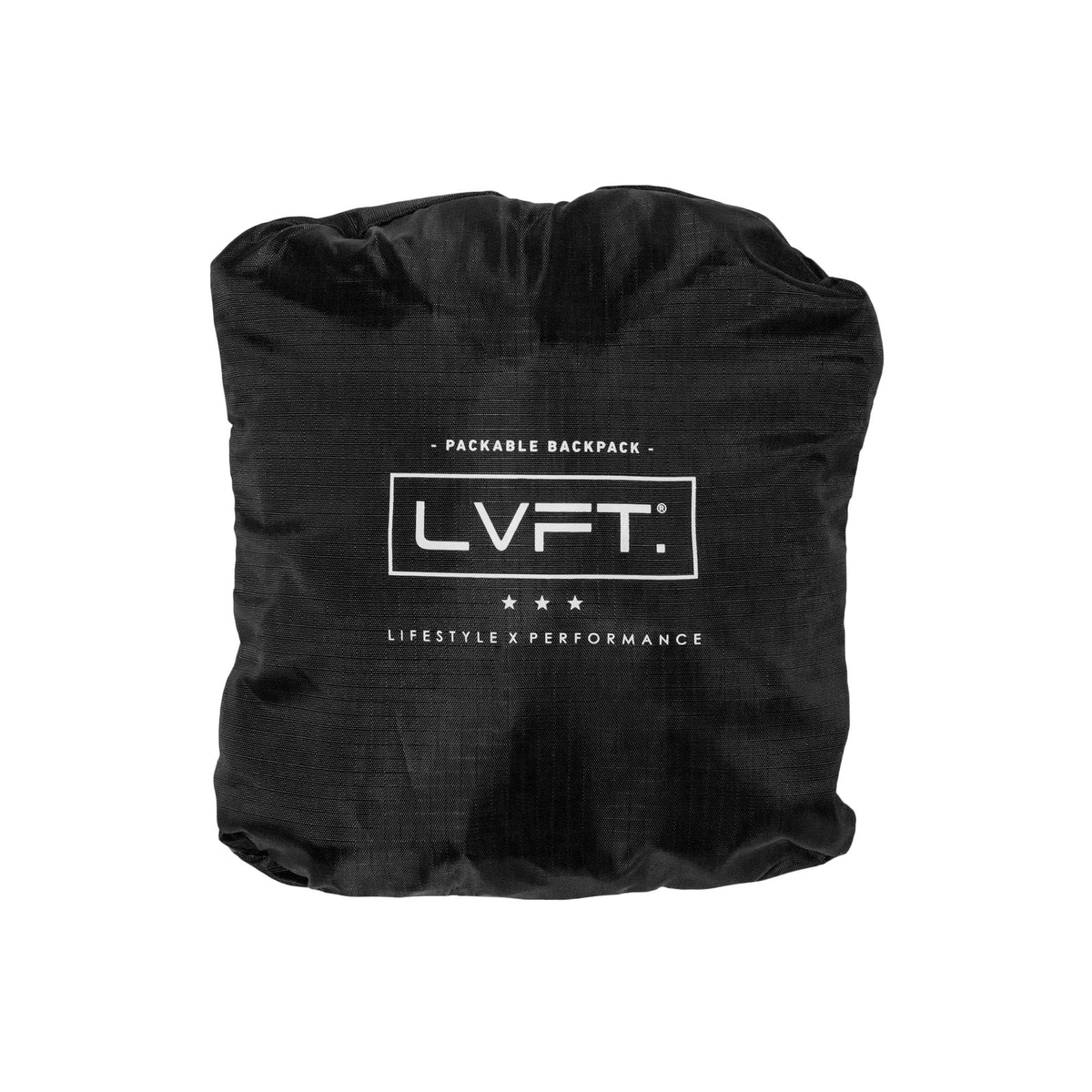 LVFT. Packable Backpack - Black/White