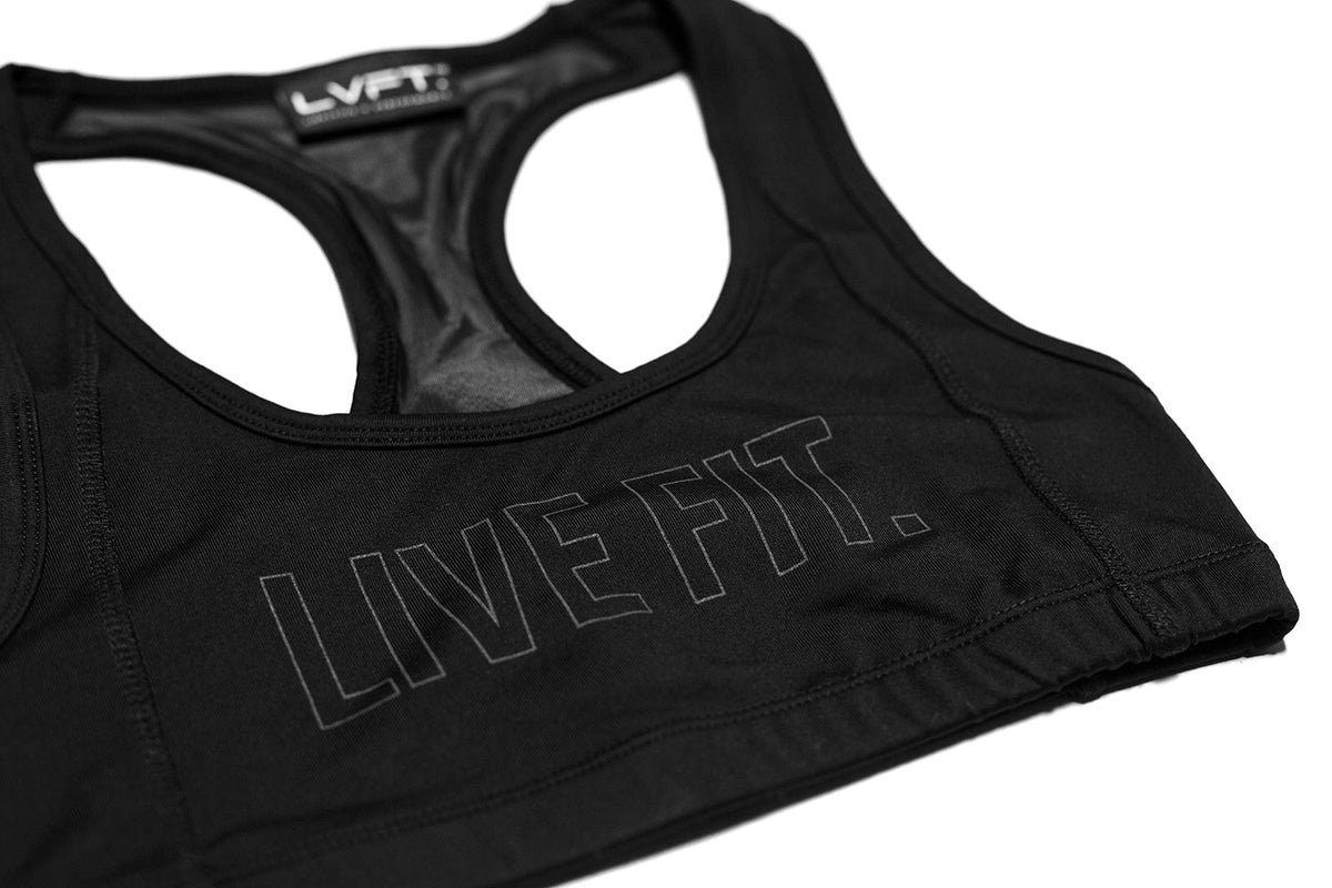 Outline Sports Bra- Black