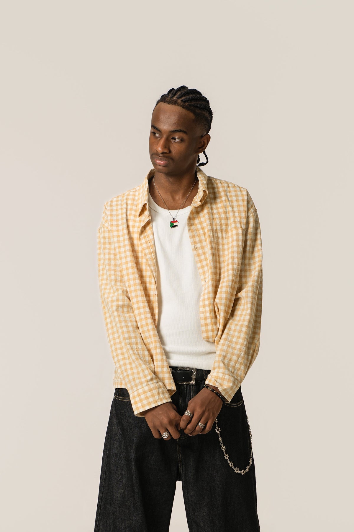 Cropped Shirt - PaleYellow