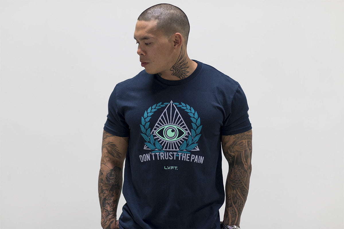 Don't Trust The Pain Tee- Navy