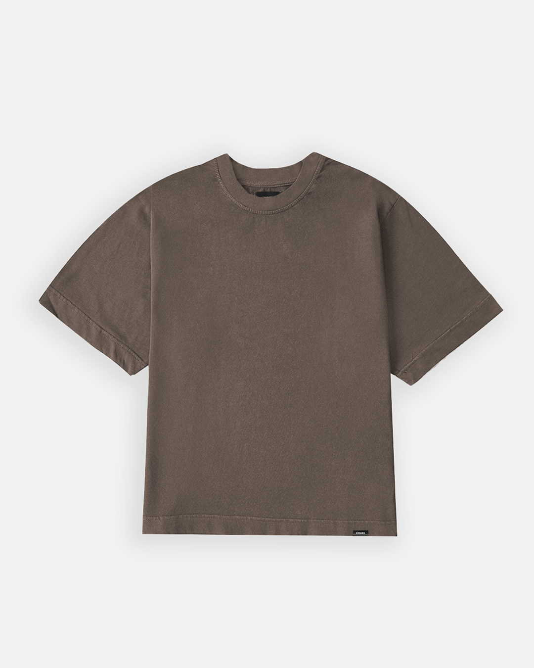 Cropped T-Shirt - Vintage Brown