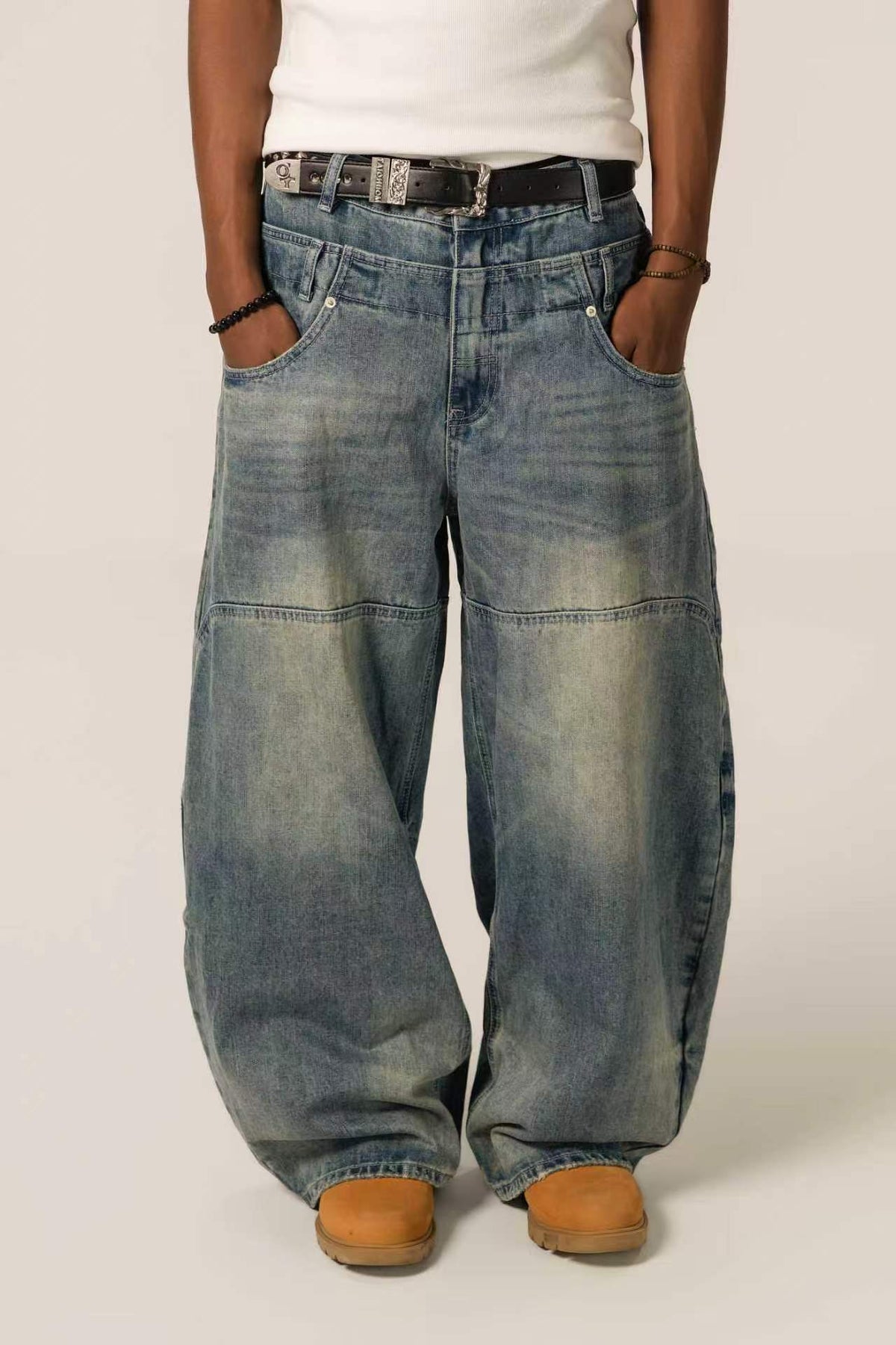 Double Waist Selvedge Denim - Blue